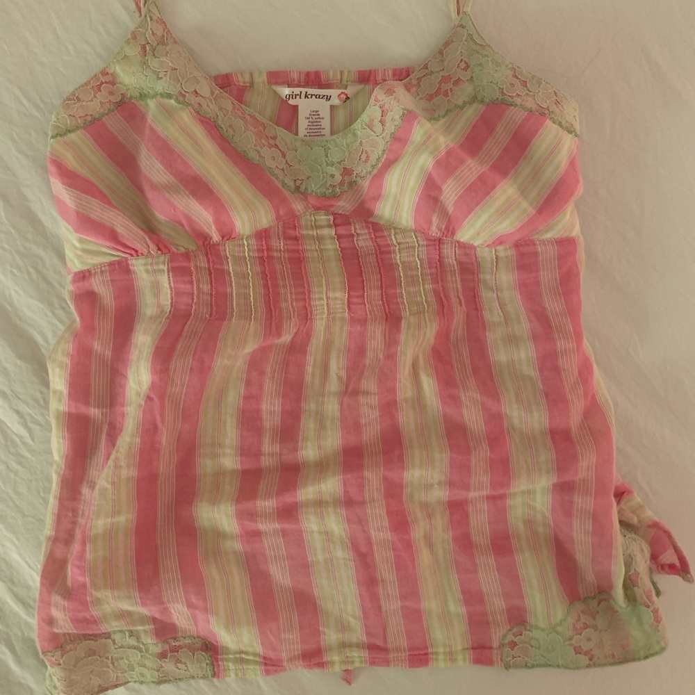 PINK & GREEN BLOUSE !